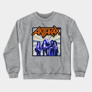 Anthrax Retro 70s Style Crewneck Sweatshirt